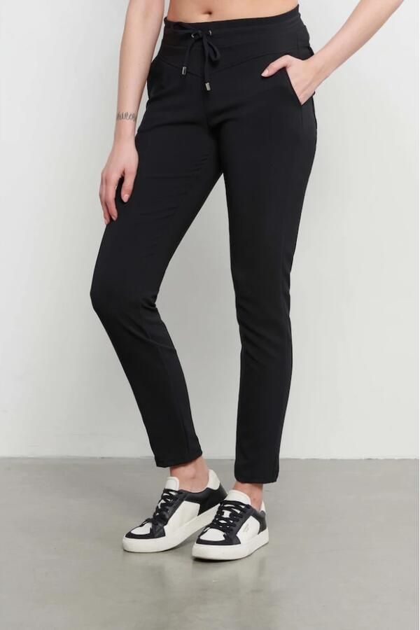 &Co Woman Broek Dames Recht Elegante tijdloze stijl Black Dames - Foto 4