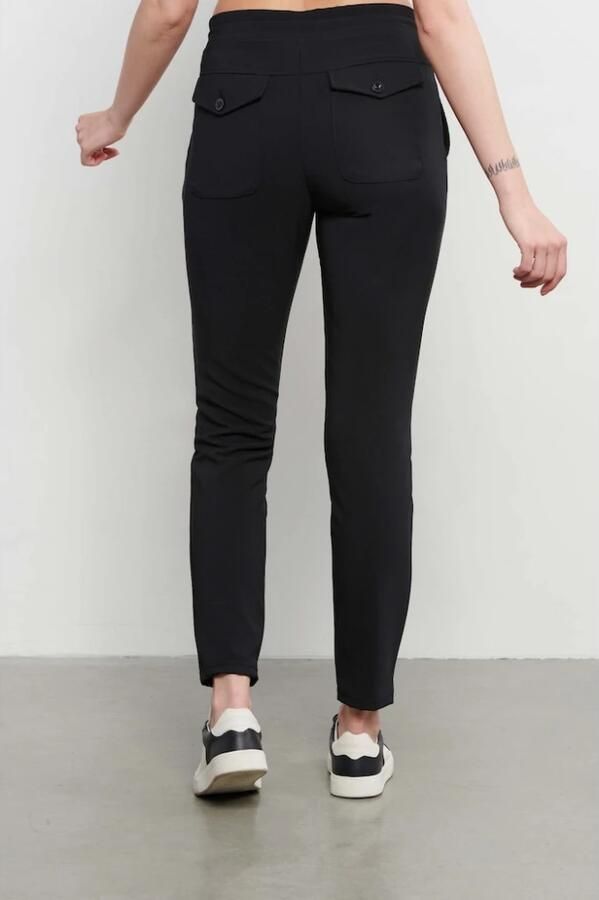 &Co Woman Broek Dames Recht Elegante tijdloze stijl Black Dames - Foto 5