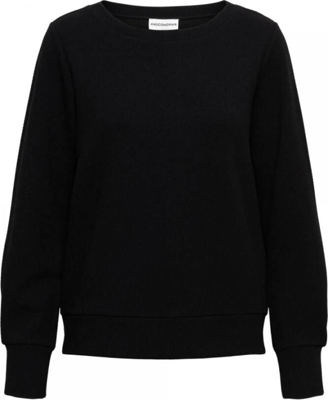 &Co Woman Sweatshirt Zwart Dames