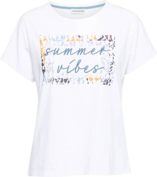 &Co Woman T-shirt White Dames