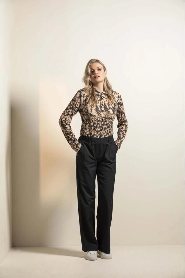 &Co Woman Co Woman broek Patrice Travel Pa262 35050 Zwart Dames - Foto 7