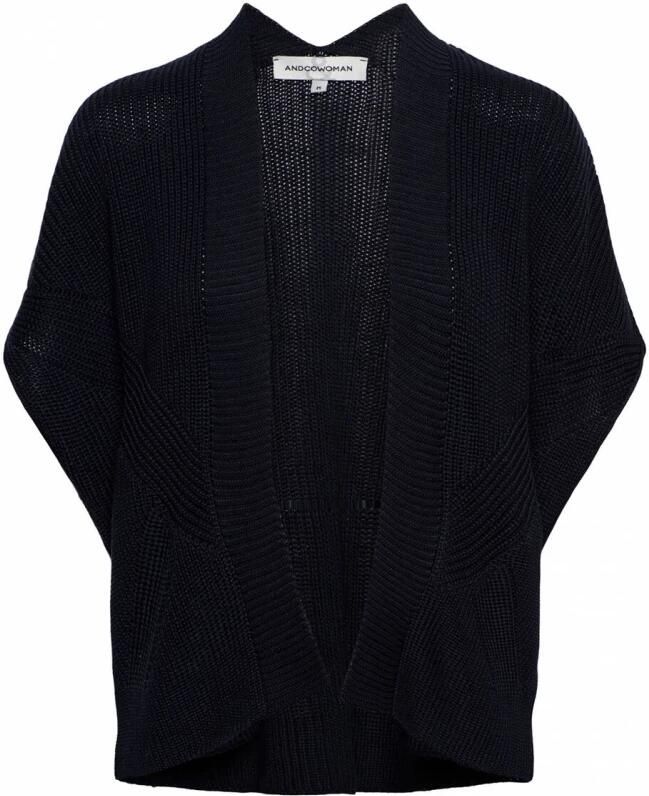 &Co Woman Zacht gebreide cardigan Blue Dames