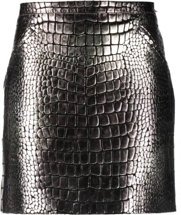&Copenhagen Leather Skirts Grijs Dames