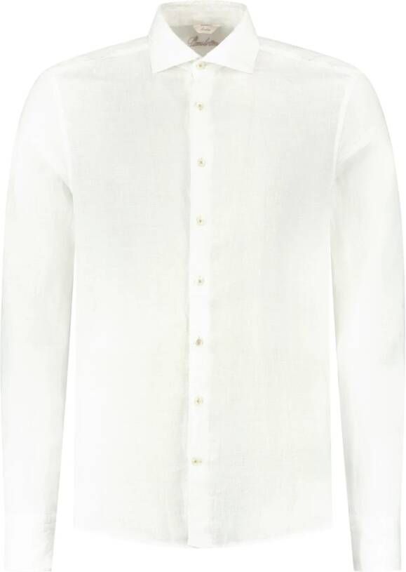 Stenströms Casual Overhemd in Blauw Geruit Patroon White Heren