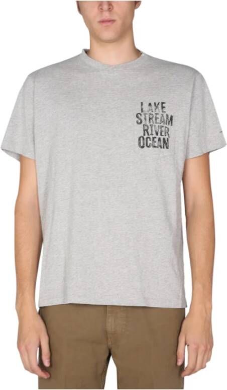 Engineered Garments Bedrukt t-shirt Grijs Heren