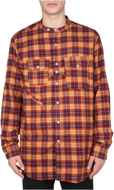 Engineered Garments Overhemd met tartan patroon Bruin Heren