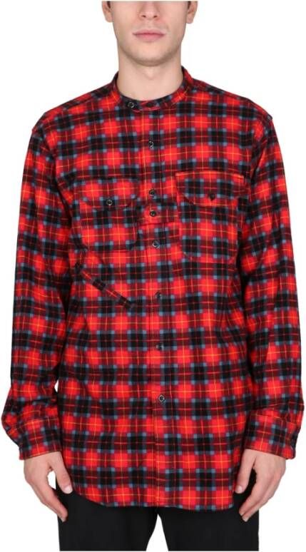 Engineered Garments Overhemd met tartan patroon Rood Heren