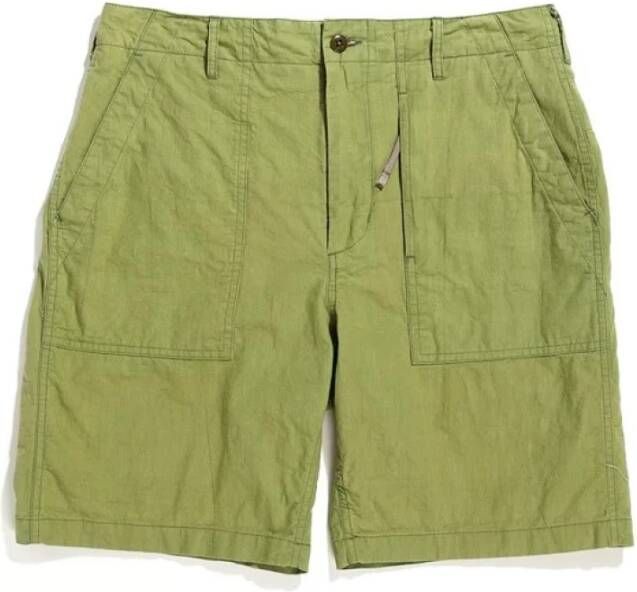 Engineered Garments Shorts Groen Heren
