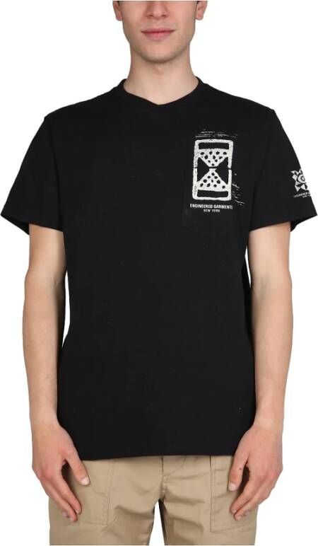 Engineered Garments T-shirt Zwart Heren