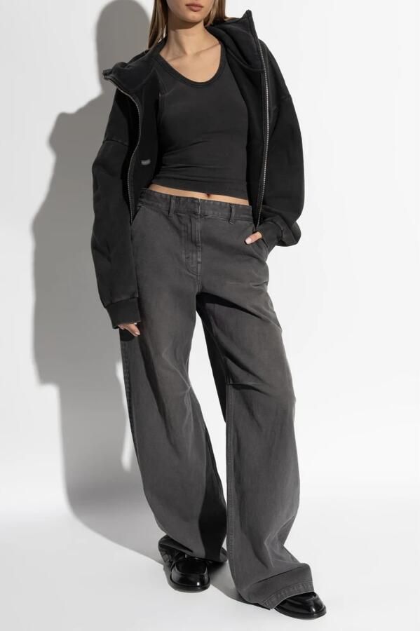 Entire Studios Top Cropped Black Dames - Foto 3