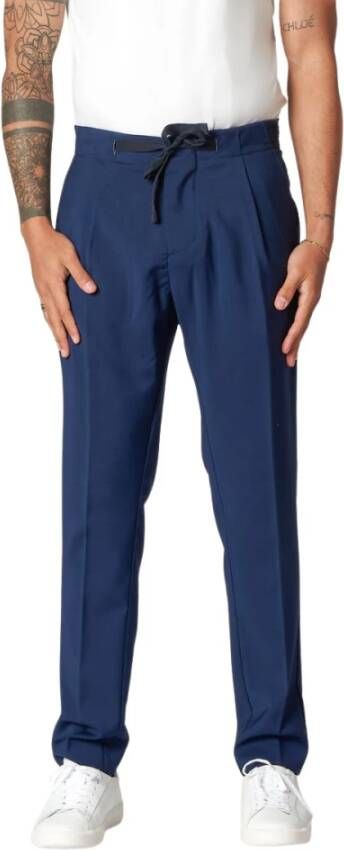 Entre amis Broek met kant Blauw Heren
