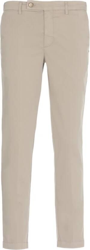 Entre amis Cropped Trousers Beige Heren