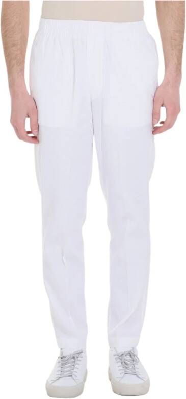 Entre amis Linnen broek met kant Wit Heren