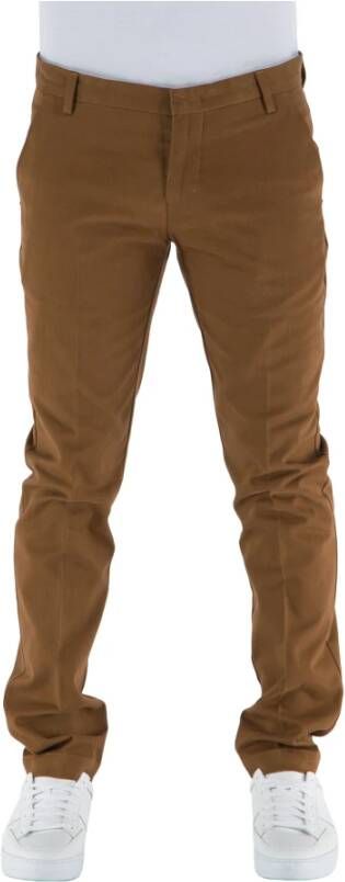 Entre amis Rechte broek Bruin Heren