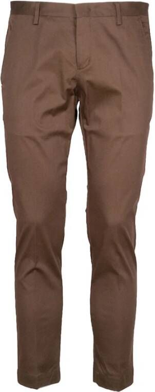 Entre amis Straight Trousers Bruin Heren