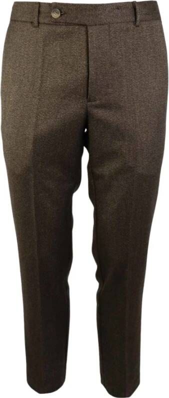 Entre amis Straight Trousers Bruin Heren
