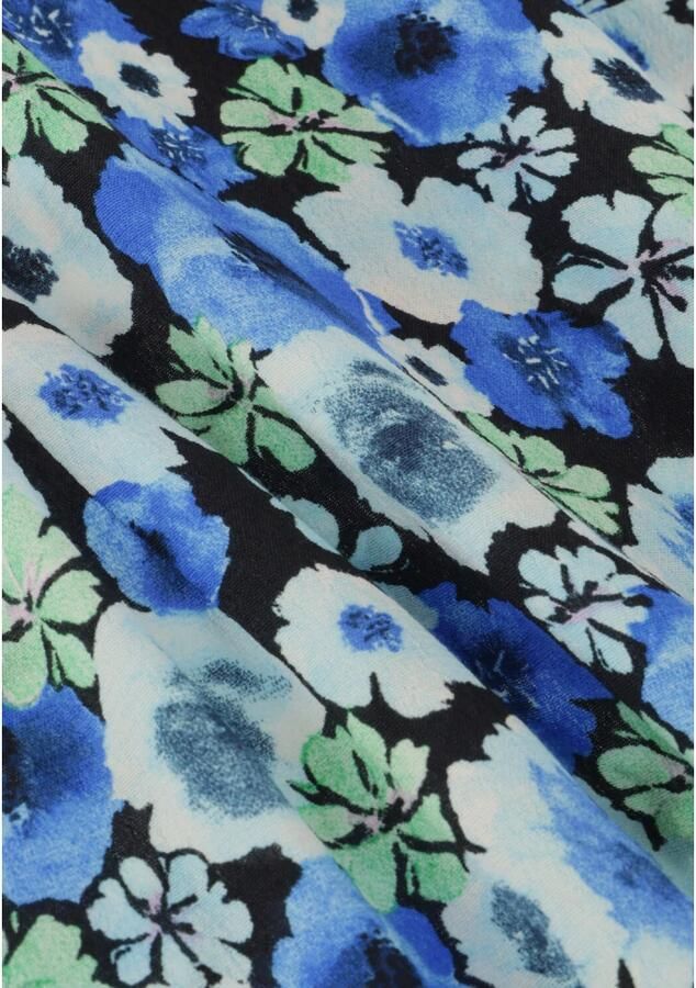 Envii Blauwe Bloemen Lange Mouw Jurk Multicolor Dames