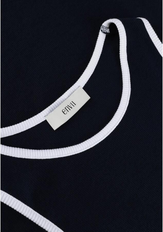 ENVII Dames Jurken Enally Sl Contrast Dress 5314 Donkerblauw