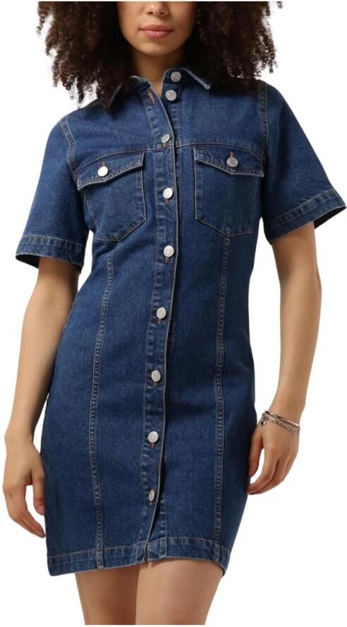 ENVII Dames Jurken Enace Ss Dress 6863 Donkerblauw - Foto 3