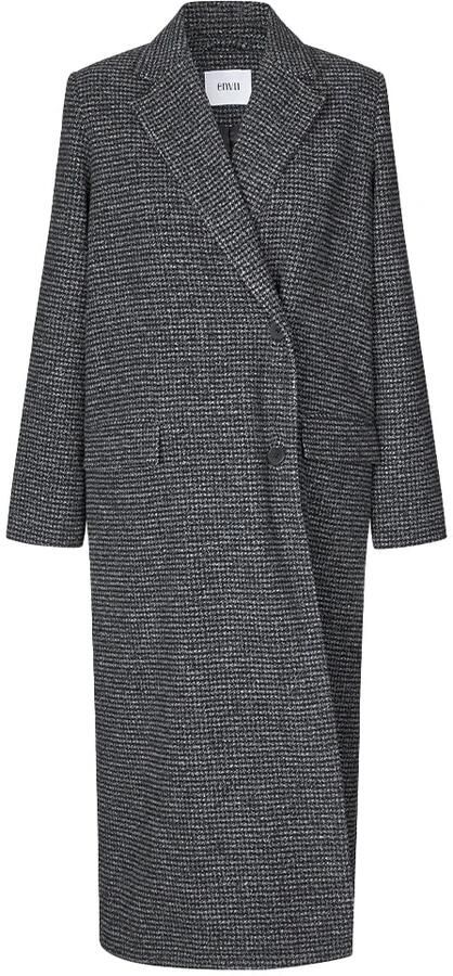 Envii Geruite Kate Jas Elegante Jas Gray Dames - Foto 5