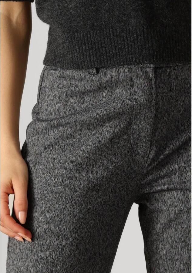 Envii Visgraat Broek Rechte pasvorm Zakken Rits Gray Dames - Foto 4