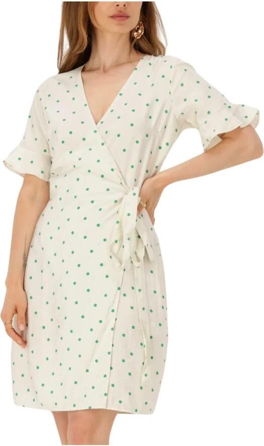 ENVII Dames Jurken Enivory Ss Short Dress 6891 Gebroken Wit - Foto 7