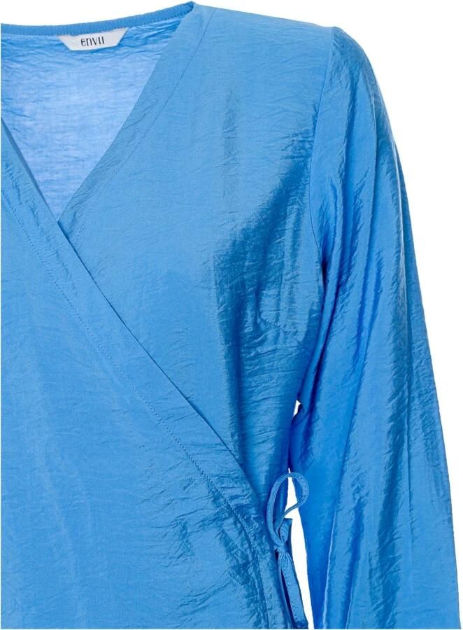 ENVII Dames Jurken Envictoria Ls Short Dress 6891 Lichtblauw