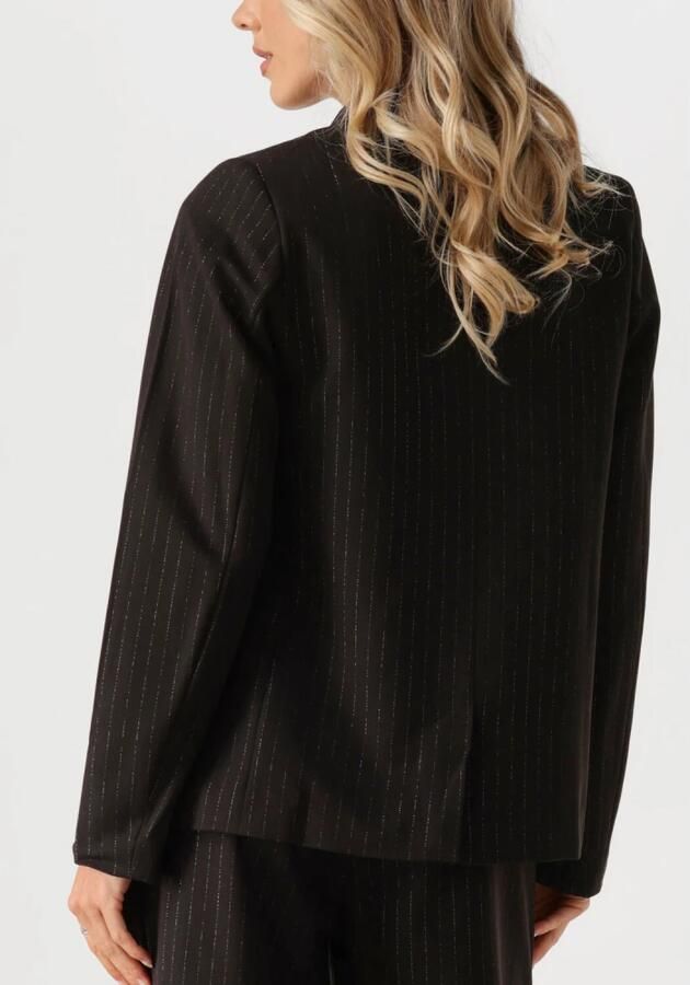 Envii Zwarte Blazer met Gouden Streep Black Dames - Foto 6