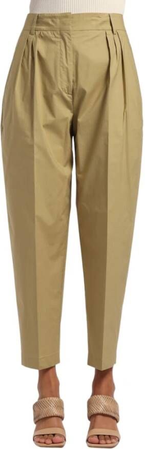 Erika Cavallini Broek met pecos Beige Dames