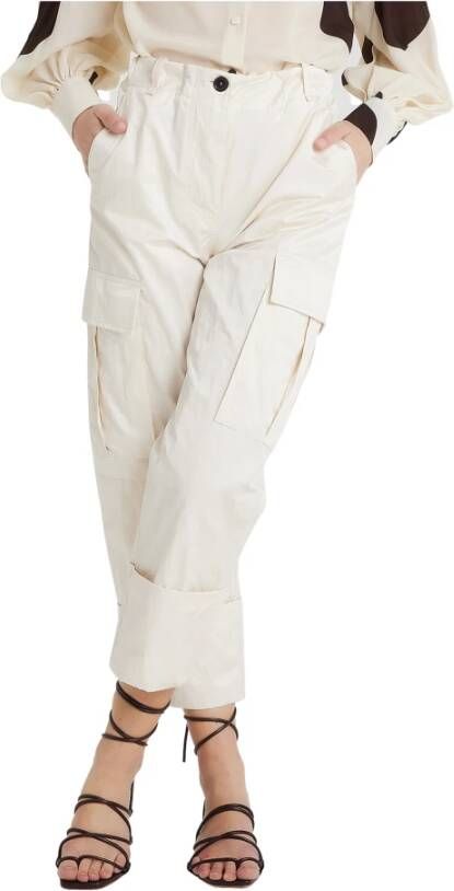 Erika Cavallini Rechte broek White Dames
