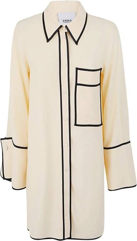 Erika Cavallini Shirtjurken Beige Dames