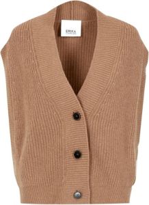 Erika Cavallini Sleeveless Knitwear Beige Dames