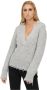 Erika Cavallini V-hals gebreide kleding Grijs Dames - Thumbnail 1