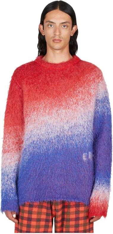 ERL Fuzzy-Knit Gradient Sweater Meerkleurig Heren