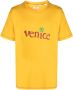 ERL Gele Katoenen T-shirt met Voorprint Yellow Heren - Thumbnail 1