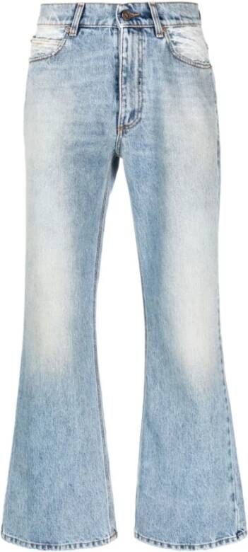 ERL Patchwork Denim Jeans Blauw Heren