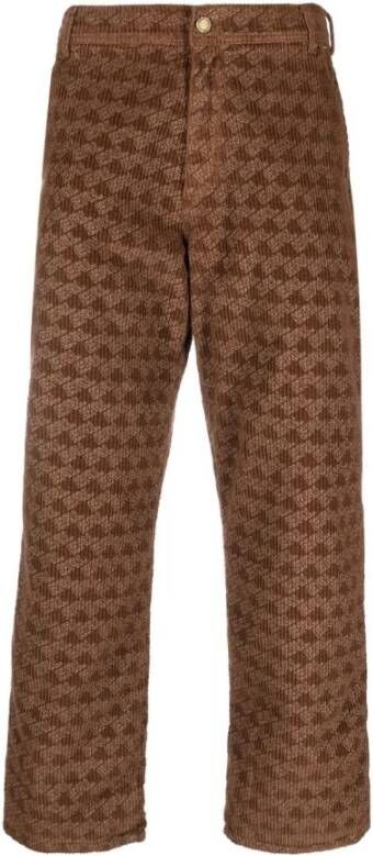 ERL Rechte broek Bruin Heren