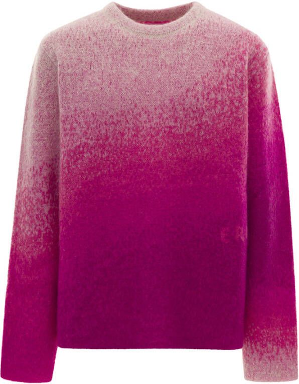 Afterlabel Ronde hals gekweek Roze
