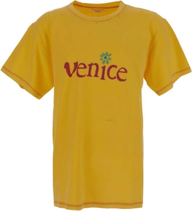 ERL Venice T-Shirt Wees Aardig Yellow Heren