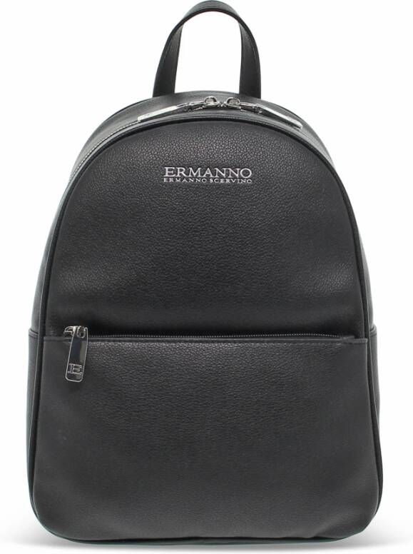 Ermanno Scervino Rugzak voor vrouwen in ecoleer Black Dames