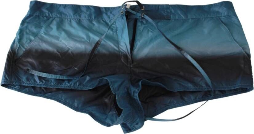 Ermanno Scervino Blue Shadows Shorts Beachwear Bikini Swimsuit Blauw Dames