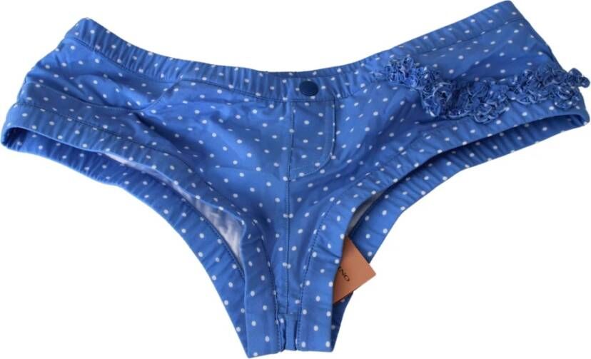 Ermanno Scervino Blue Shorts Beachwear Bikini Bottoms Swimsuit Blauw Dames