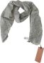 Ermanno Scervino Cotton Beige Blue Fantasy Print Scarf Grijs Dames - Thumbnail 1