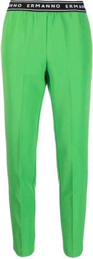 Ermanno Scervino Cropped Trousers Groen Dames