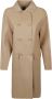 Ermanno Scervino Double-Breasted Coats Beige Dames - Thumbnail 1
