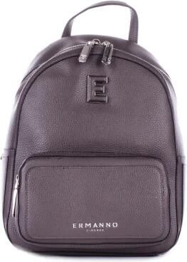 Ermanno Scervino Grijze Logo Voorrits Rugzak Gray Dames