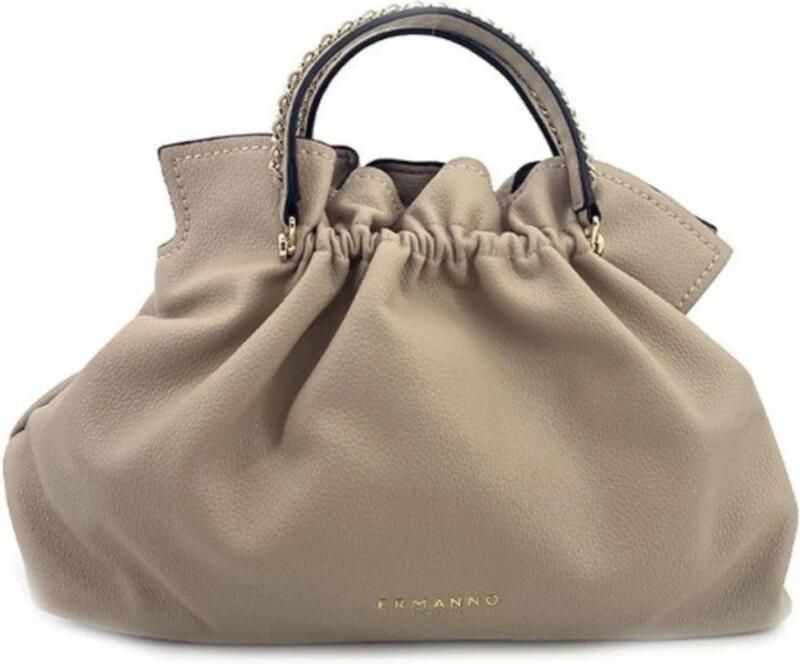 Ermanno Scervino Grote Tote Tas Octavia Beige Dames