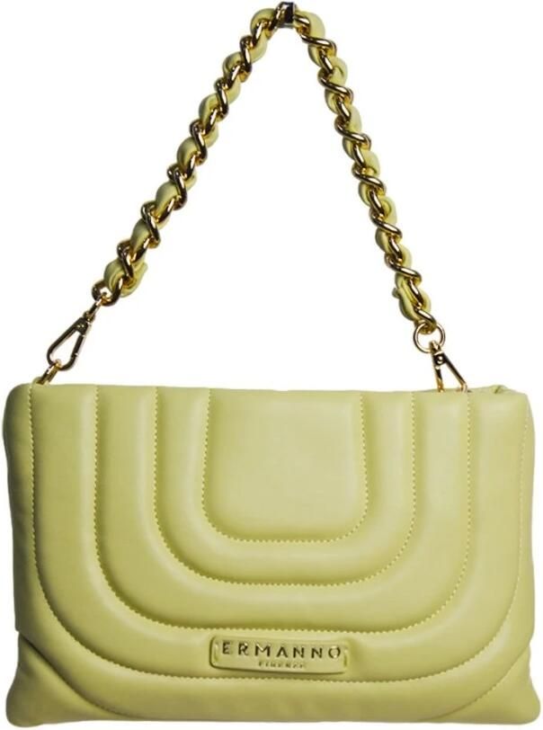 Ermanno Scervino Stijlvolle Pouch voor Dagelijks Gebruik Yellow Dames - Foto 2