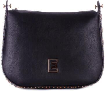 Ermanno Scervino Studded Logo Schoudertas Zwart Black Dames