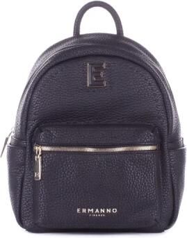 Ermanno Scervino Zwarte Logo Voorrits Rugzak Black Dames - Foto 3